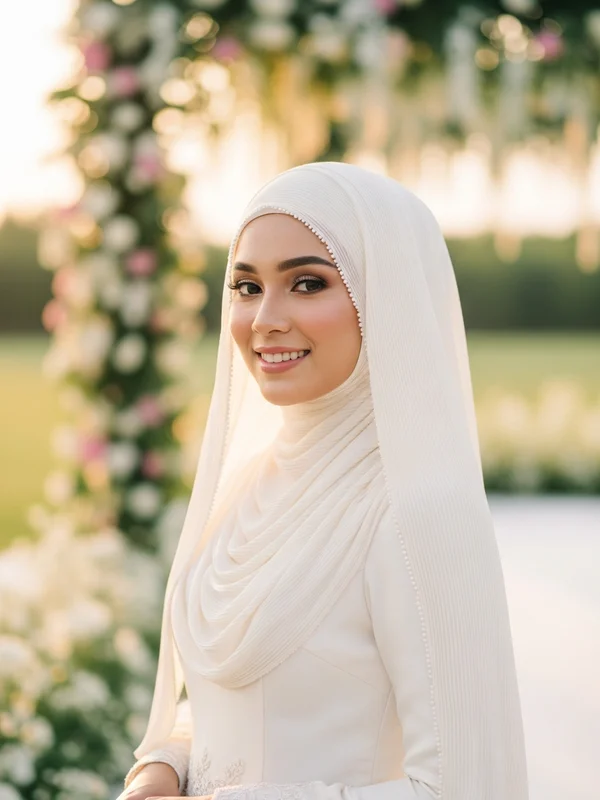 Wedding Hijab Portrait sample 4